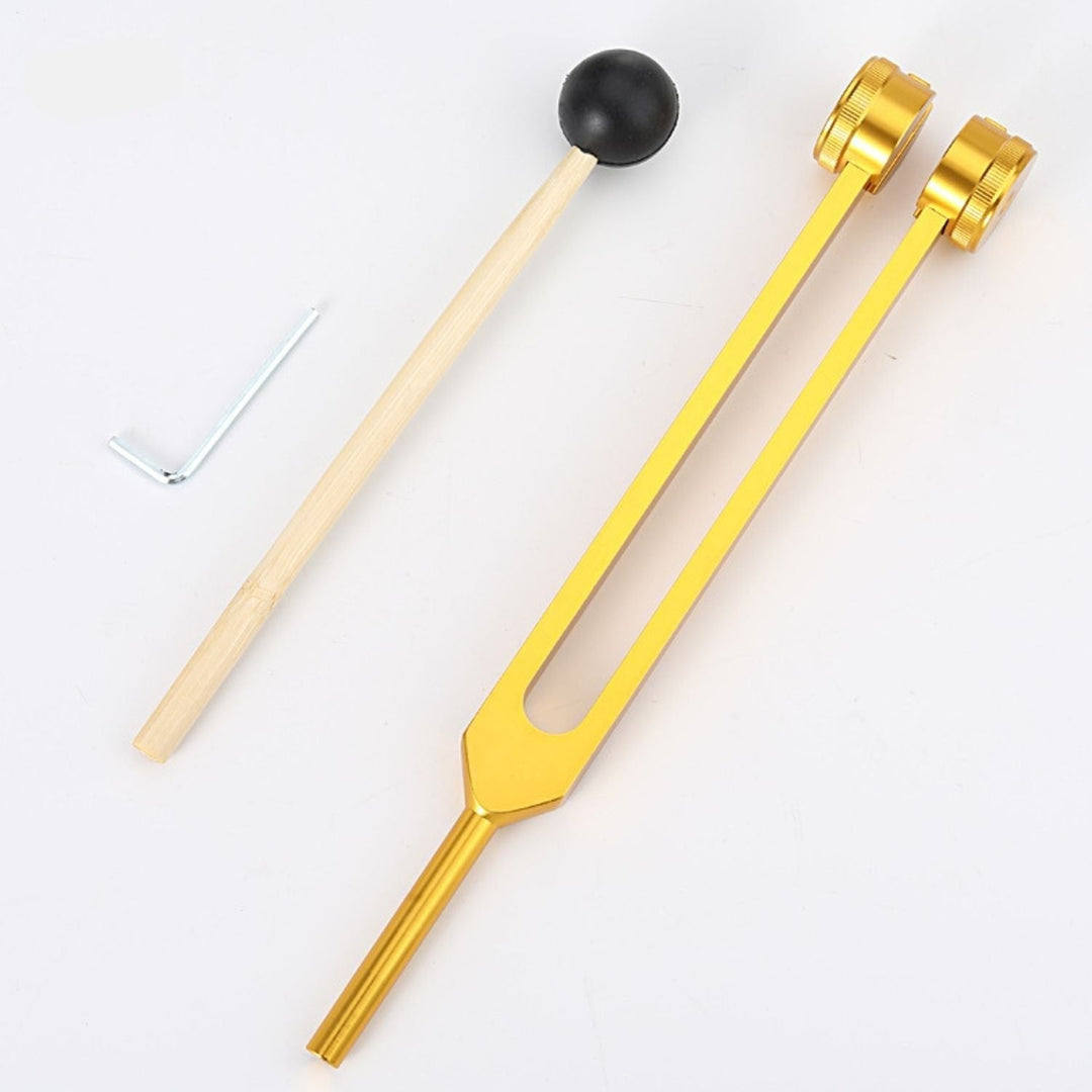 TranquilTone Tuning Forks for Inner Peace – Sound Therapy for Relaxation-Gold Gear Head (24.5cm)-State of Style