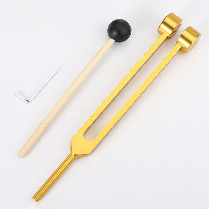 TranquilTone Tuning Forks for Inner Peace – Sound Therapy for Relaxation-Gold Round Head (24.5cm)-State of Style
