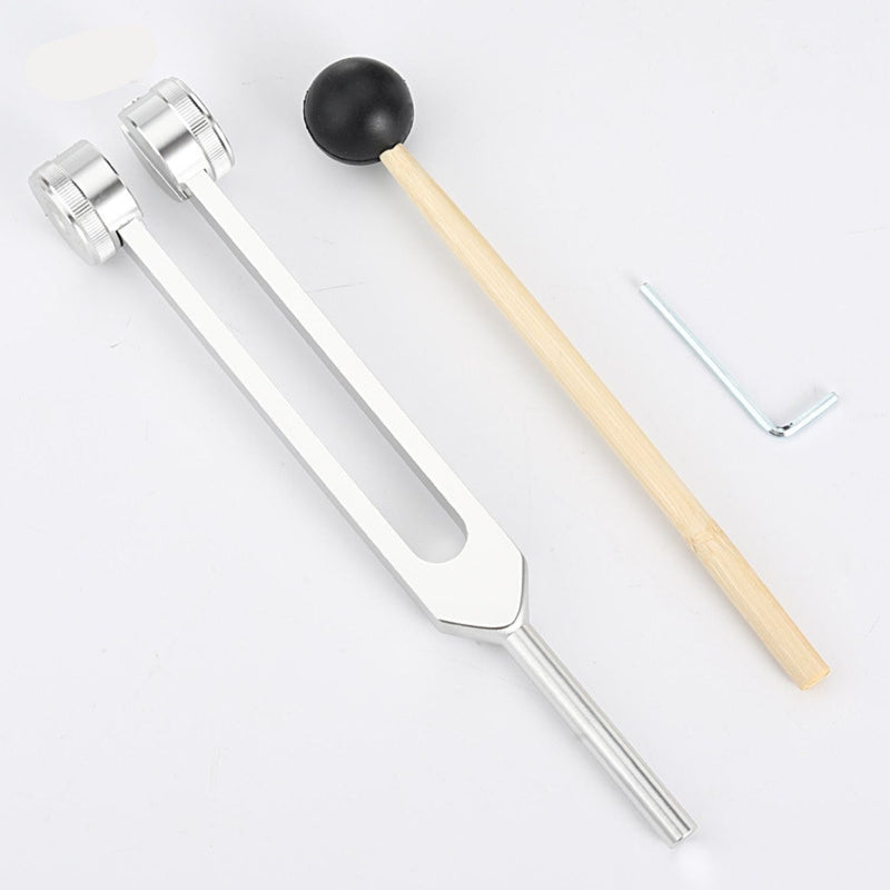 TranquilTone Tuning Forks for Inner Peace – Sound Therapy for Relaxation-Silver Gear Head (24.5cm)-State of Style