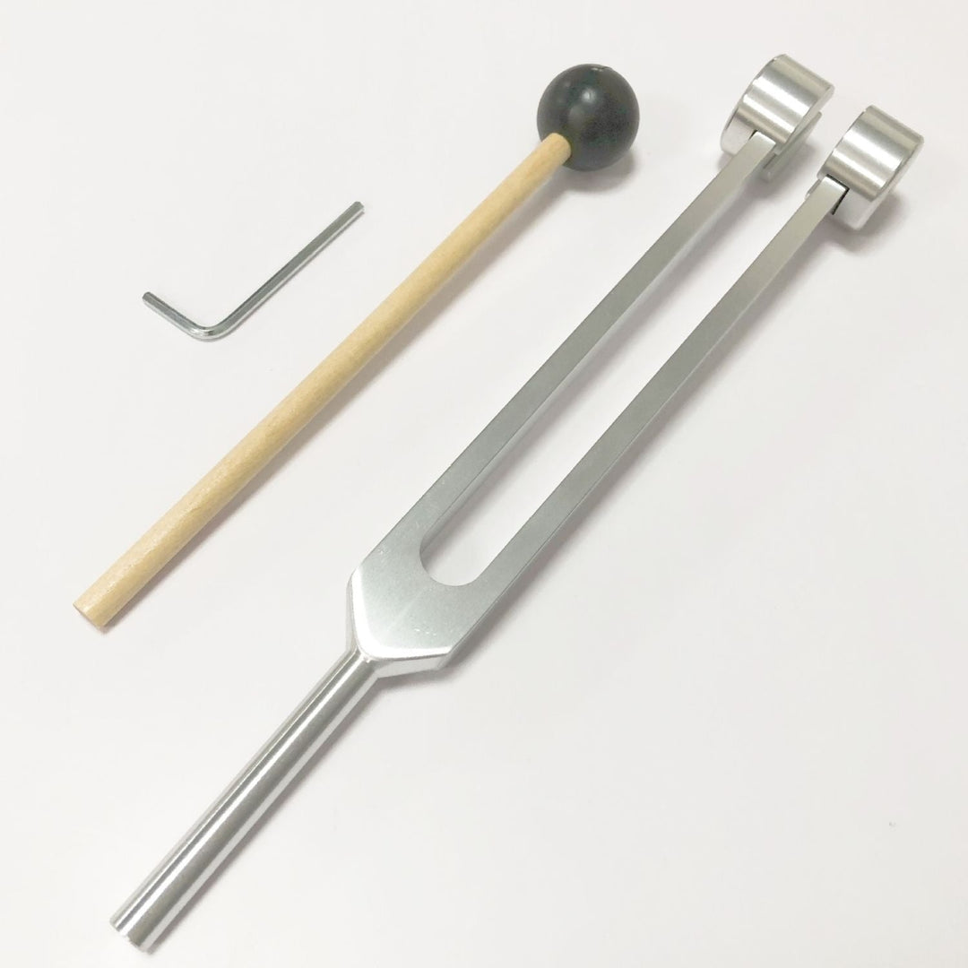 TranquilTone Tuning Forks for Inner Peace – Sound Therapy for Relaxation-Silver Round Head (21.5cm)-State of Style