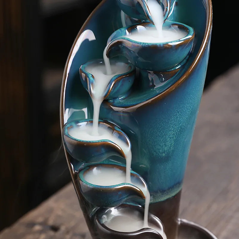 TranquilTorch – Incense Waterfall-Blue-State of Style