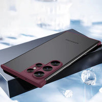 Transparent Case for Samsung - SlimGuard-Camelia Red-Samsung Galaxy S24 Ultra-State of Style