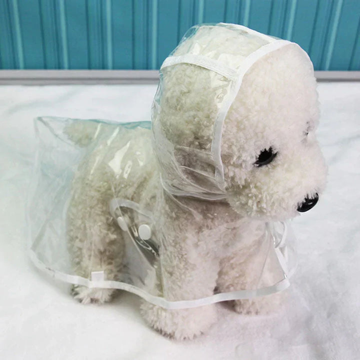 Transparent Waterproof Raincoat for Dogs - DryPaw-White-XS-State of Style