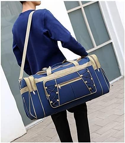 65L Foldable Travel Duffel Bag – Lightweight Oxford Cloth with Pockets
