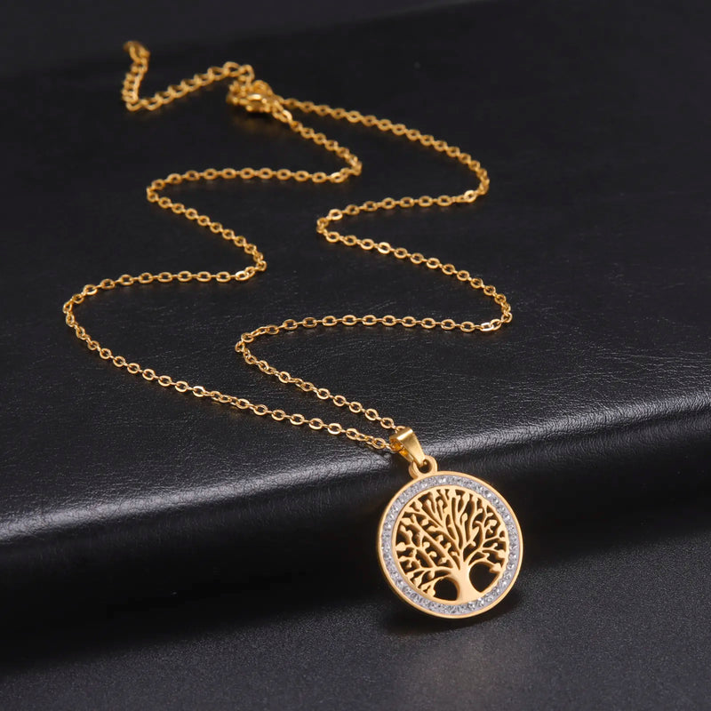 Tree of Life Pendant Necklace | Symbolic Jewellery for Women-Gold-State of Style