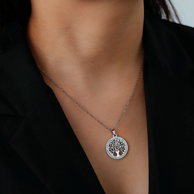 Tree of Life Pendant Necklace | Symbolic Jewellery for Women-Gold-State of Style