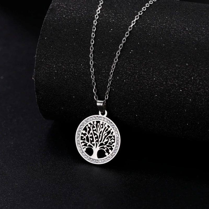 Tree of Life Pendant Necklace | Symbolic Jewellery for Women-Silver-State of Style