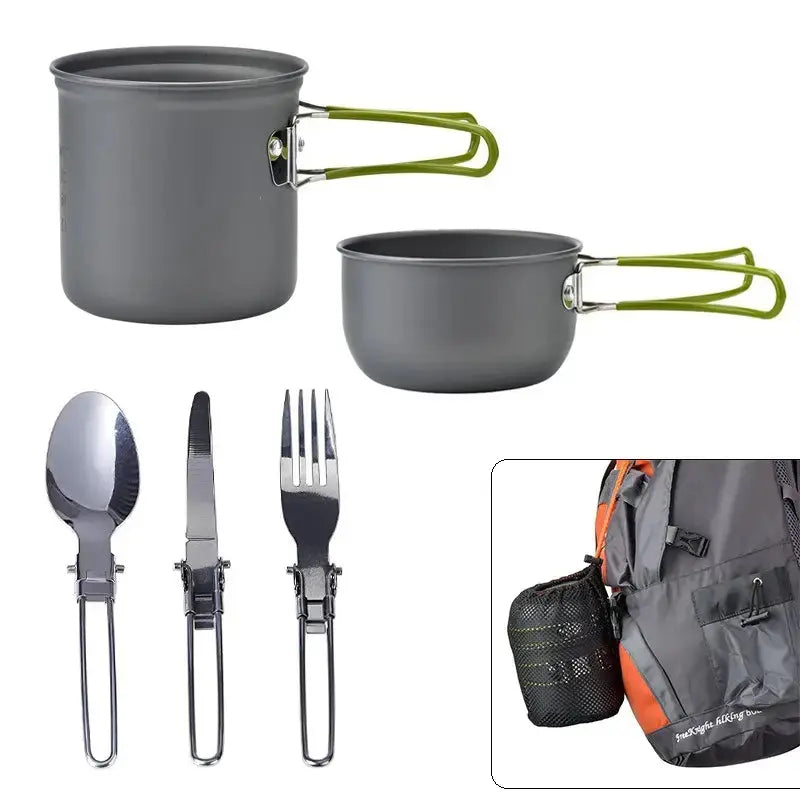 TrekChef Camping Cookware Set with Utensils-State of Style