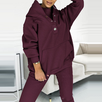 Trendy 3-Piece Lounge Set - Elena-Purple-S-State of Style