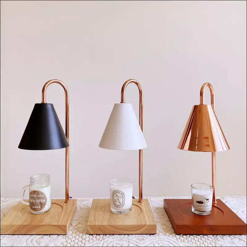 Trendy Atmospheric Candle Warmer Lamp - Sophia-White-State of Style