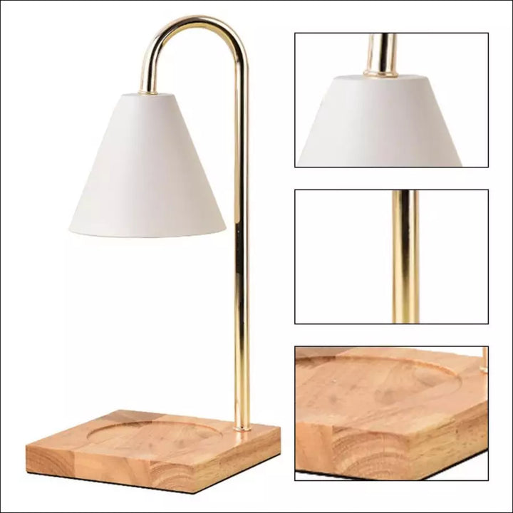 Trendy Atmospheric Candle Warmer Lamp - Sophia-White-State of Style