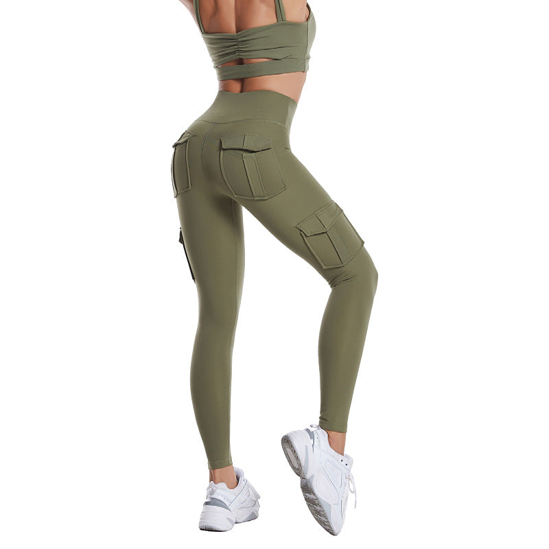 Trendy Cargo Legging - Aurora-Groen-XS-State of Style