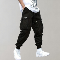 Trendy Casual Cargo Pants - Joris-Black-S-State of Style