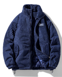 Trendy Corduroy Men's Jacket - Felix-Blue-S-State of Style