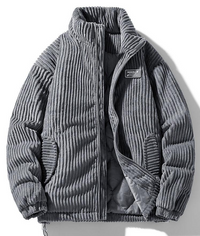 Trendy Corduroy Men's Jacket - Felix-Gray-S-State of Style