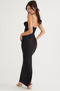 Trendy Corset Maxi Dress - Isabella-Black-XS-State of Style