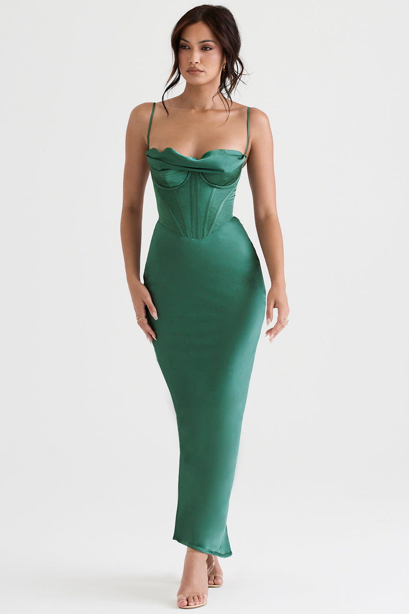 Trendy Corset Maxi Dress - Isabella-Black-XS-State of Style
