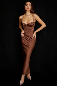 Trendy Corset Maxi Dress - Isabella-Black-XS-State of Style