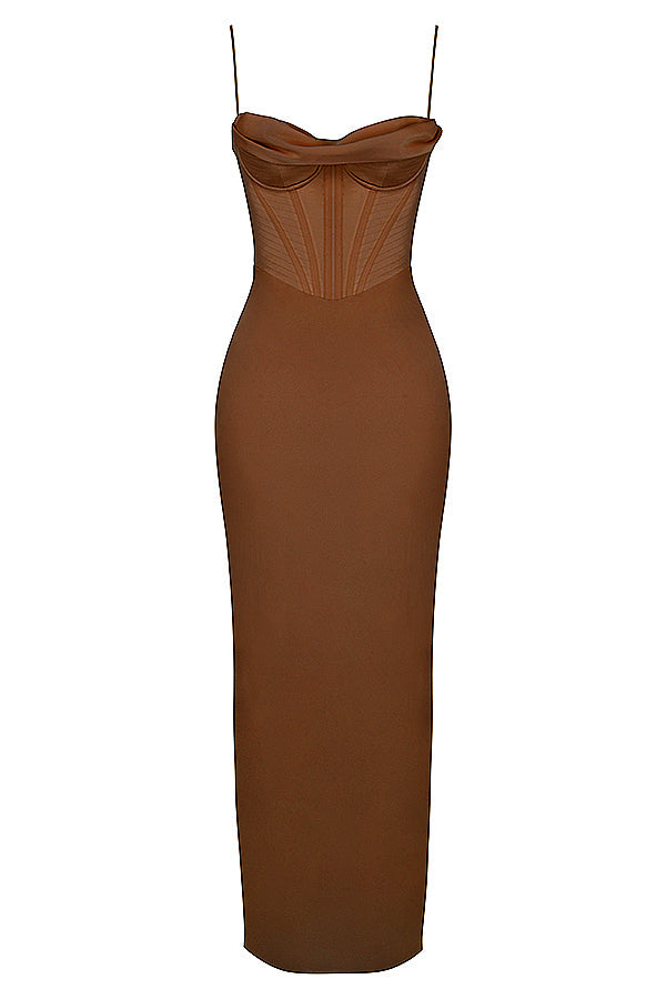 Trendy Corset Maxi Dress - Isabella-Black-XS-State of Style