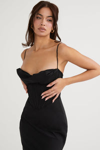 Trendy Corset Maxi Dress - Isabella-Black-XS-State of Style