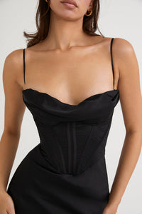 Trendy Corset Maxi Dress - Isabella-Black-XS-State of Style