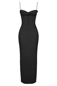 Trendy Corset Maxi Dress - Isabella-Black-XS-State of Style