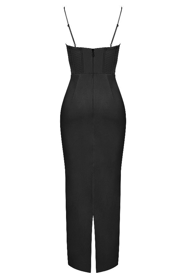 Trendy Corset Maxi Dress - Isabella-Black-XS-State of Style