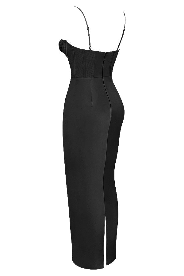 Trendy Corset Maxi Dress - Isabella-Black-XS-State of Style
