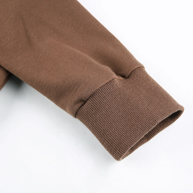 Trendy Fitted Women's Cropped Zip-Up Hoodie with Hood – Alina-Brown-S-State of Style