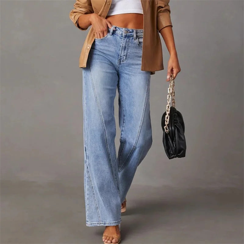 Trendy Flared Jeans - Amarine-S-State of Style