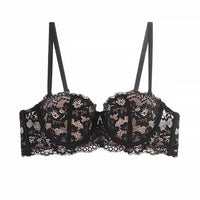 Trendy Floral Lace Full-Figure Bra-Black-8-A-State of Style