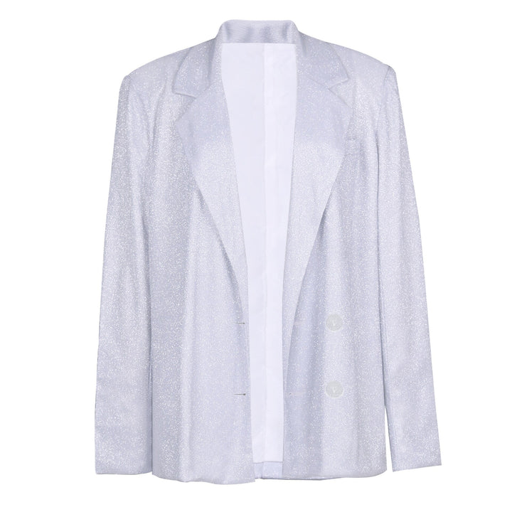 Trendy glitter party set with blazer – Dalia-Top-S-State of Style