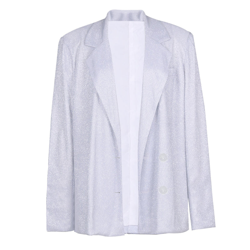 Trendy glitter party set with blazer – Dalia-Top-S-State of Style