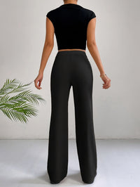 Trendy High-Waisted Pleated Women's Pants - Emilia-Grey-S-State of Style