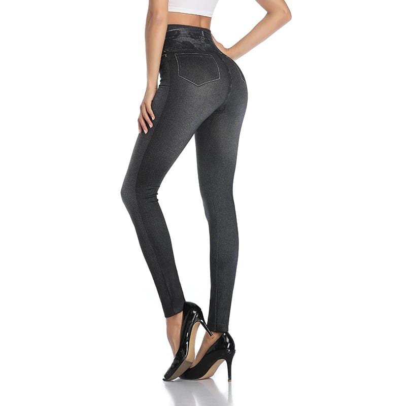 Trendy Jeans Legging - Stella-Blue-S-M-State of Style