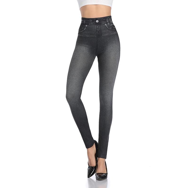 Trendy Jeans Legging - Stella-Blue-S-M-State of Style