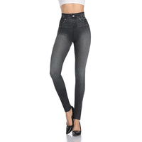 Trendy Jeans Legging - Stella-Blue-S-M-State of Style