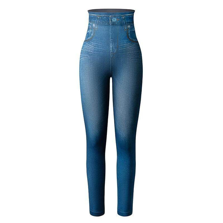 Trendy Jeans Legging - Stella-Blue-S-M-State of Style