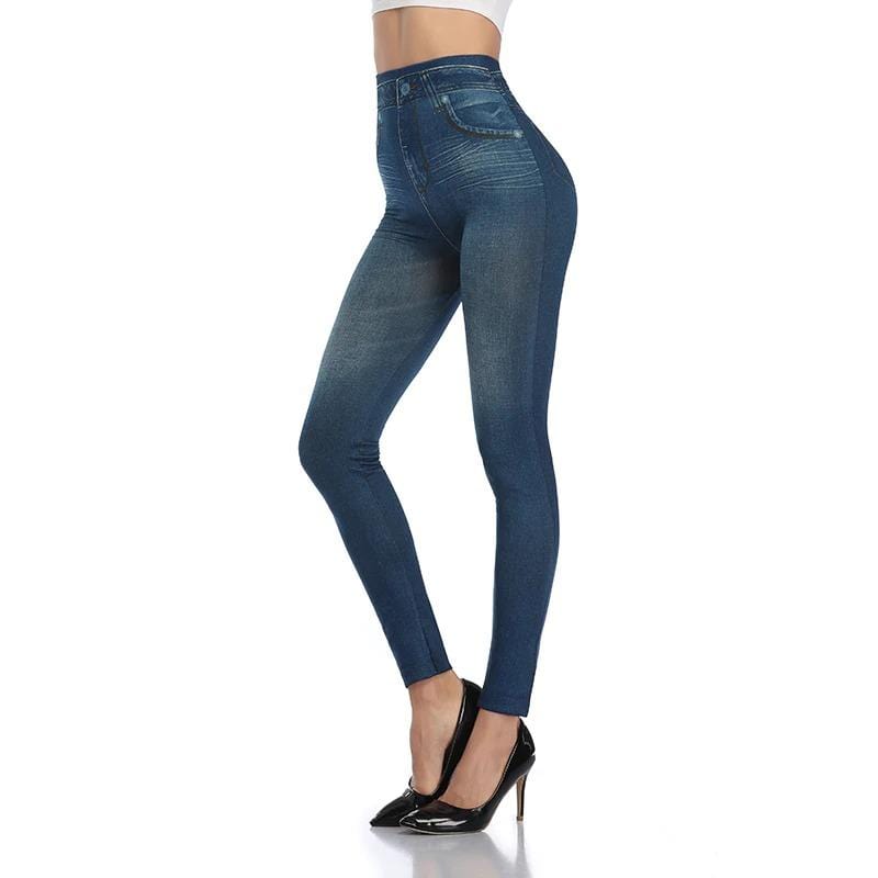 Trendy Jeans Legging - Stella-Blue-S-M-State of Style