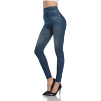 Trendy Jeans Legging - Stella-Blue-S-M-State of Style