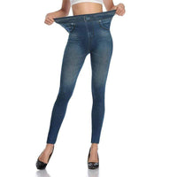 Trendy Jeans Legging - Stella-Blue-S-M-State of Style