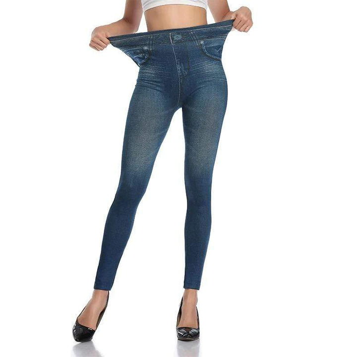 Trendy Jeans Legging - Stella-Blue-S-M-State of Style