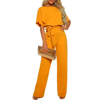 Trendy Jumpsuit | Lucille Design | Stylish and Comfortable-Orange-S-State of Style