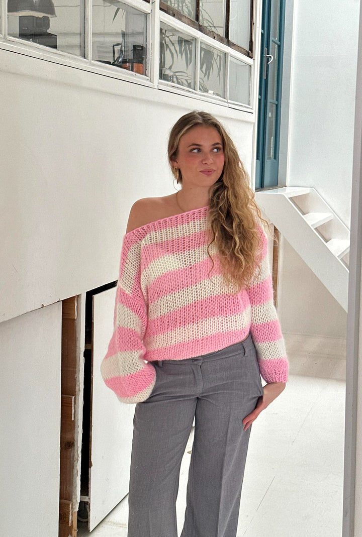 Trendy Knit Women's Sweater - Aurelia-Blue-XS/S-State of Style