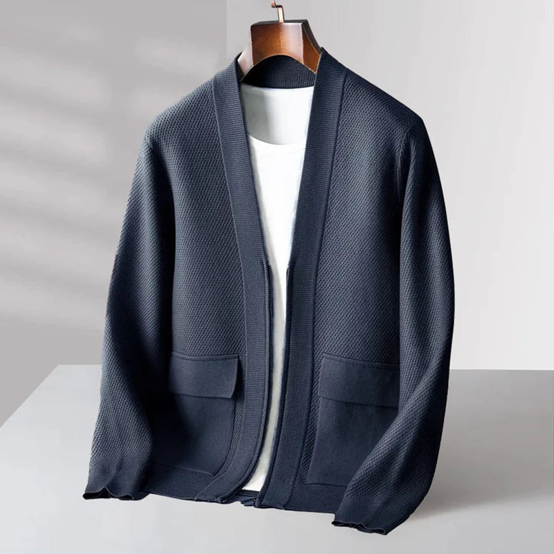 Trendy Knitted Men’s Vest - Noah-Blue-S-State of Style