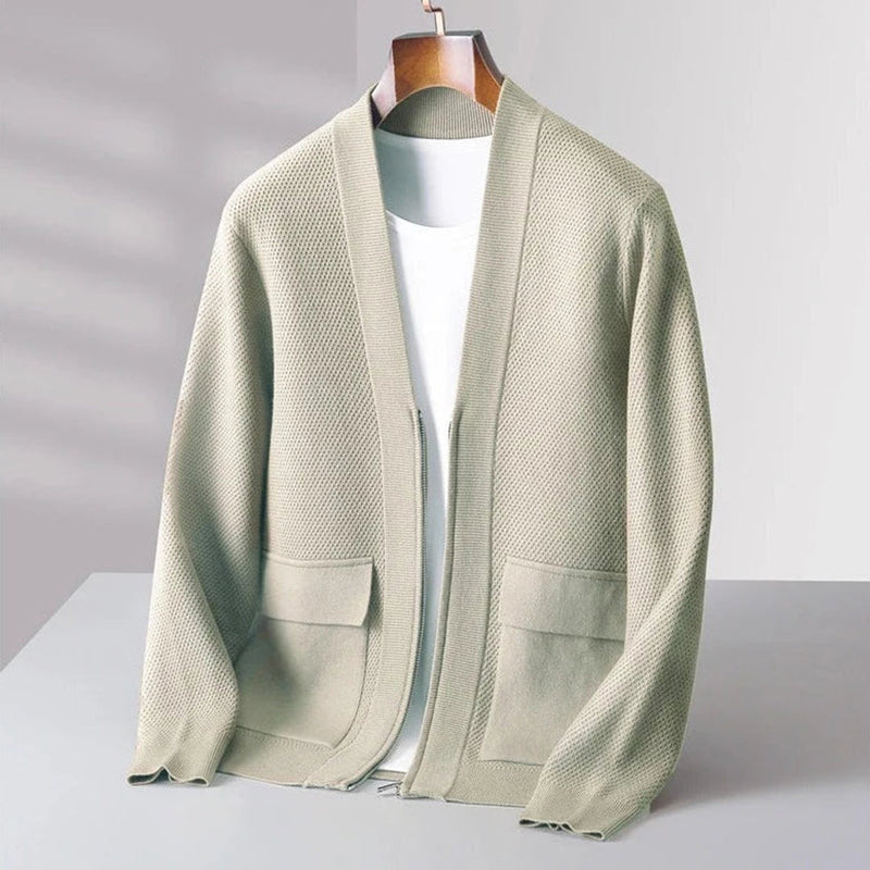 Trendy Knitted Men’s Vest - Noah-Grey-S-State of Style