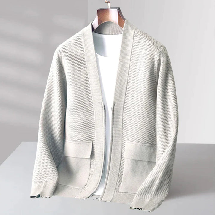 Trendy Knitted Men’s Vest - Noah-White-S-State of Style