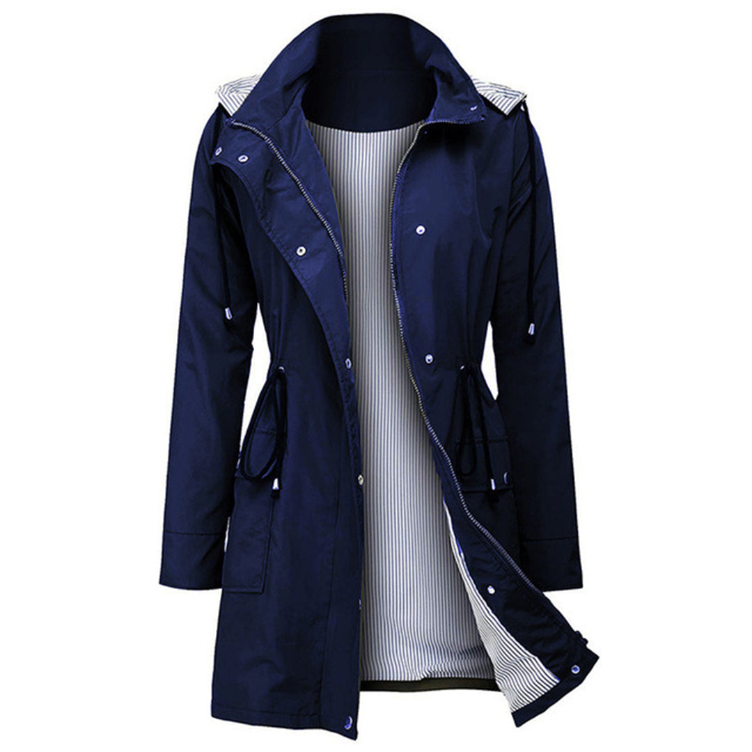 Trendy Ladies Windbreaker - Viviane-Blue-S-State of Style