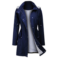 Trendy Ladies Windbreaker - Viviane-Blue-S-State of Style