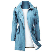 Trendy Ladies Windbreaker - Viviane-Heavenly Blue-S-State of Style